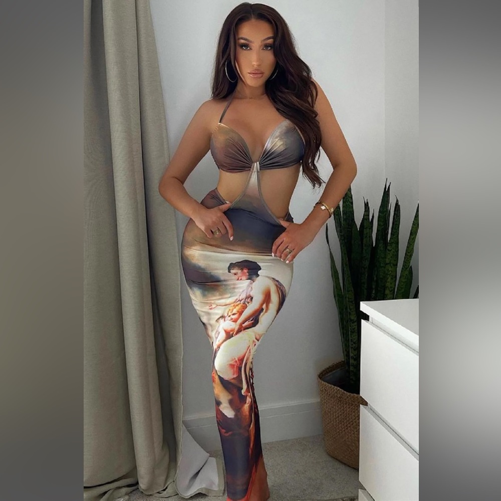 How Angelic Maxi Dress Fashion Nova